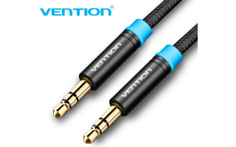 Vention AUX Audio Cable (3.5mm Jack  Male to Male // 1.5M // Black) [P350AC150-B-M]